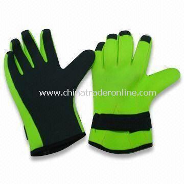 Aqua Fitness Gloves with Adjustable Wrist Strap, Made of Spandex and Soft EVA