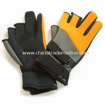 Aqua Fitness/swimming Gloves, Made of Lycra and soft EVA