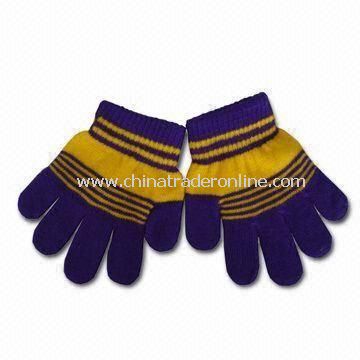 Childrens Gloves, Made of 100% Cotton, Customized Designs are Accepted