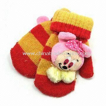 Childrens Gloves, Made of 100% Cotton, OEM/ODM Orders are Accepted from China