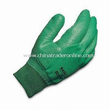 OEM Safety Gloves, Available in S, M and L Sizes, Made of Cotton, with PVC Coating from China