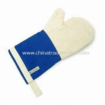 Oven Mitt, Made of 100% Cotton, Customized Logos are Welcome from China