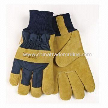 Winter Gloves, Made of 100% Wool and Cotton, Customized Designs are Accepted