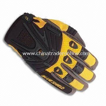 Fashionable Sports Glove for Motorcycle Driver, Easy to Adjust, Made of Palm, Nylon Elastic from China