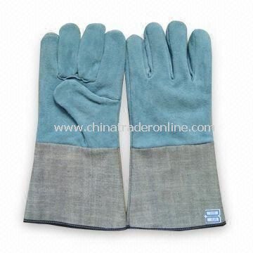 Gloves, Made of Leather, Used for Welding, Cutting and Flitting Purposes, 35cm Length