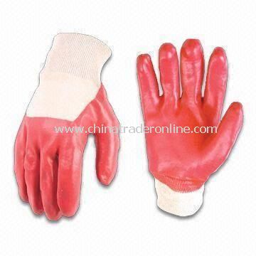 Gloves, with PVC Coating, Available in Various Colors