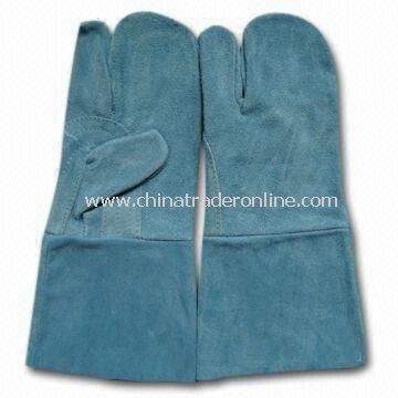 Gloves for Welders, with 35cm Length, Made of Leather