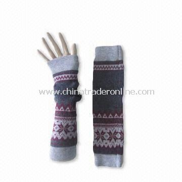 Knitted Arm Warmer, Customized Colors and Designs are Accepted, Comfortable, Fashionable Design from China