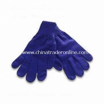 Knitted Gloves in Fashionable Design, Made of 100% Acrylic, Measures 10 x 24cm, Weighs 65g from China