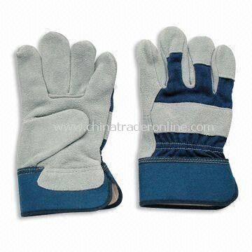 Welding Gloves, Made of Cowhide Leather, Used in Chemical Plant and Lab, Available in Various Colors from China