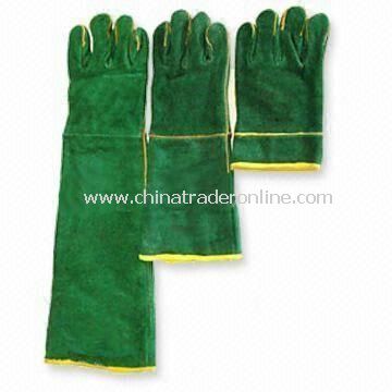 Welding Gloves, Stitched with Kevlar, Made of Leather Top Layer