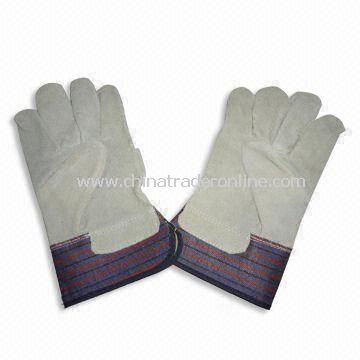 Working Gloves, Made of Cowhide Leather, Available in Various Colors from China