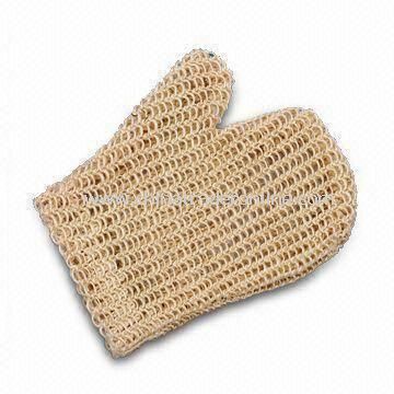 22 x 18cm Bath Sisal Glove, OEM Design is Accepted