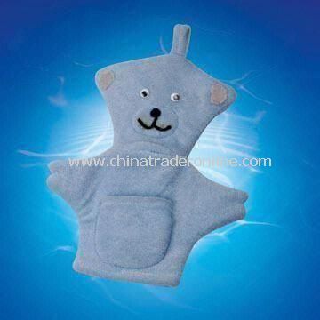 Bath Glove, Made of Terry, Measures 20 x 24cm