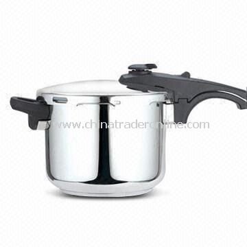 6L Pressure Cooker in Straight and Belly Shapes and Scientific Design, Easy to Use