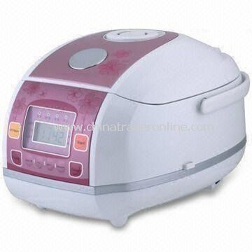 Computer Rice Cooker with 3.0L Capacity and Anti-spillover Steaming Valve, Made of Aluminum Alloy from China