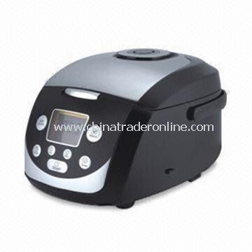 Computer Rice Cooker with LCD Screen, 2.0mm Thickness, Anti-spillover Steaming Valve