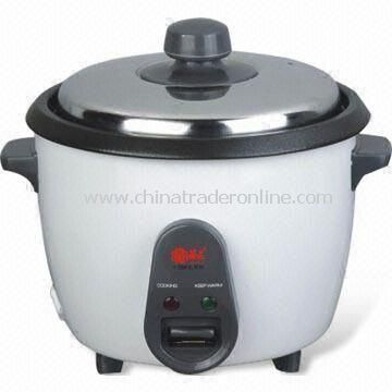 Electric Rice Cooker with Measuring Cup and Spoon, Made of Iron