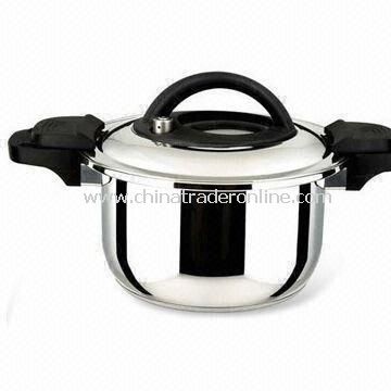 Pressure Cooker, Made of Stainless Steel with Mirror Finish from China