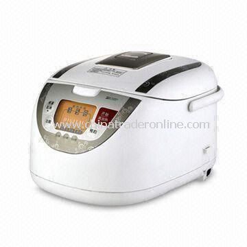 Rice Cooker with Micro-pressure Structure, Poly-layer Nonstick Coating and Power off Memory