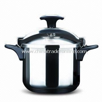 Steel Pressure Cooker with 4 to 10L Capacity, Corrosion-resistant