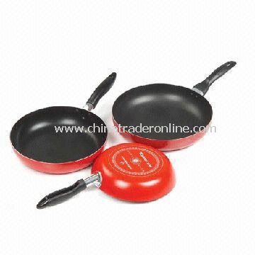 Aluminum Non-stick Fry Pans with Optional Handles and 16 to 32cm Diameter