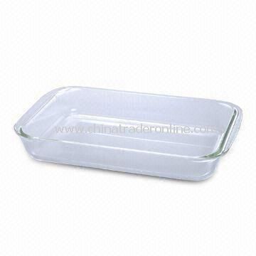 Borosilicate Glass Rectangle Casserole Dish, 1.0/1.8/2.5/3.0L Capacity and Heat-resistant