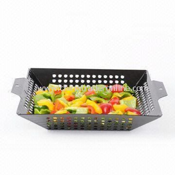 Frying Basket for BBQ, Measures 30 x 30cm from China