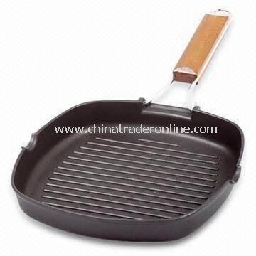 grill pan; cast aluminium grill pan; non-stick aluminium grill pan; fry pan