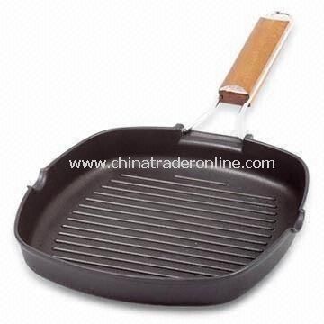 grill pan; cast aluminium grill pan; non-stick aluminium grill pan; fry pan from China