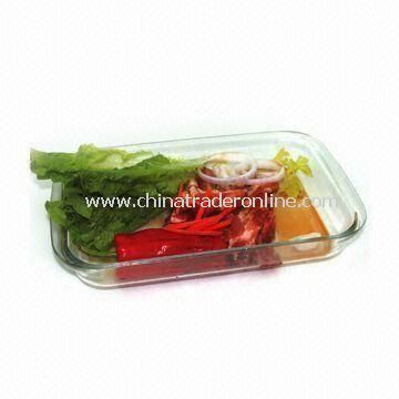 Heat-resistant Glass Rectangle Casserole Dish with 1.0/1.8/2.5/3.0L Capacity from China