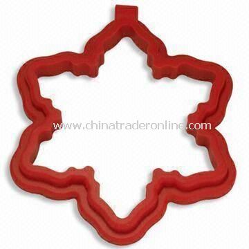 Snowflake-shaped Egg Ring, Made of Silicone, Available in Various Colors, Sizes and Shapes