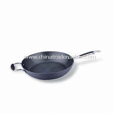 Aluminum Non-stick Saute pan with Stainless Steel Handle, Fast Heat Transfer