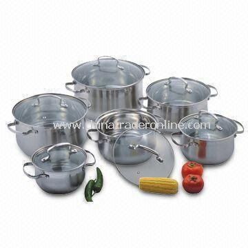 Dutch Oven, Made of High-quality Stainless Steel, with Casted Steel Handle and Knob