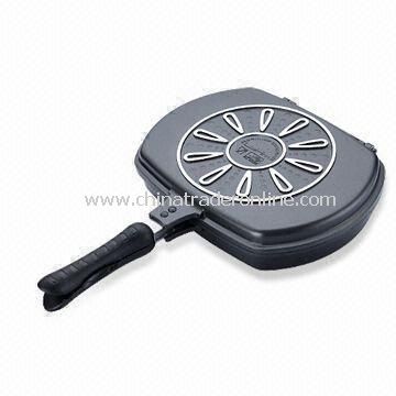 Multifunctional Grill Pan with Silicone Joint Inside, Made of Non-stick Die-cast Aluminum