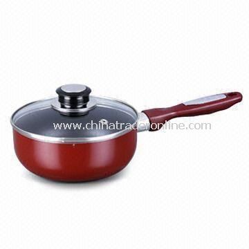 Sauce Pan, Made of Aluminum, Various Sizes and Thicknesses are Available