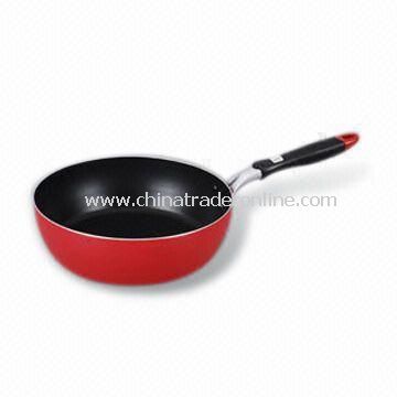 Saute Pan/Wok, Fast Heat Transfer, Corrosion Resistant, Made of Aluminum from China