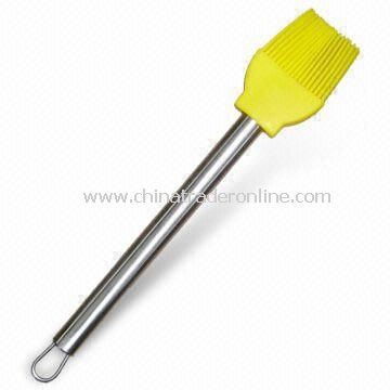 Silicone Pastry Brush with Stainless Steel Handle, Available in Various Colors