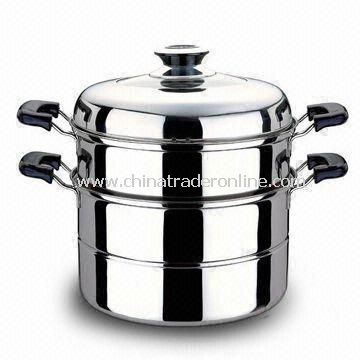 Casseroles in Various Sizes and Designs, Duarable and Easy to Clean, Made of Stainless Steel