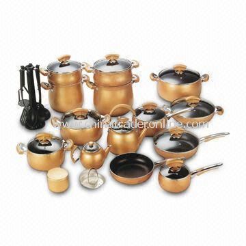 Cookware Set, Includes Sauce Pan, Fry Pan, Dutch Oven, and Casserole