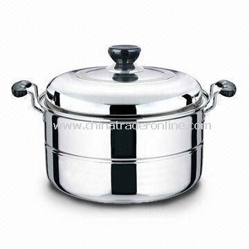 Durable Casserole, Comes in Various Sizes/Designs, Made of Stainless Steel, Easy to Clean