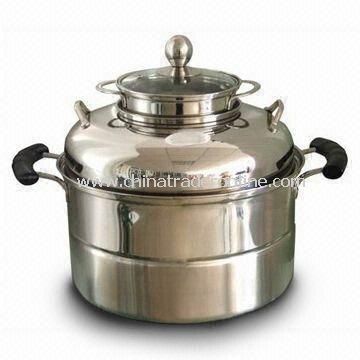 Durable Stainless Steel Casserole, Easy to Clean, Various Sizes and Designs are Available