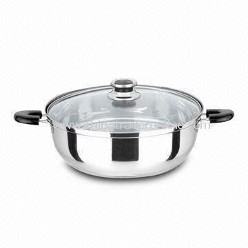 Easy to Clean Casseroles, Made of Stainless Steel, Comes in Different Sizes and Designs from China