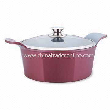 Elaine Line Casserole with Sprayed Ceramic Coating, Available in Various Sizes