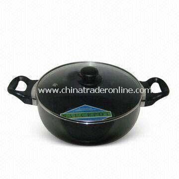 Non-stick Casserole, Made of Aluminum, Measures 18 to 40cm from China