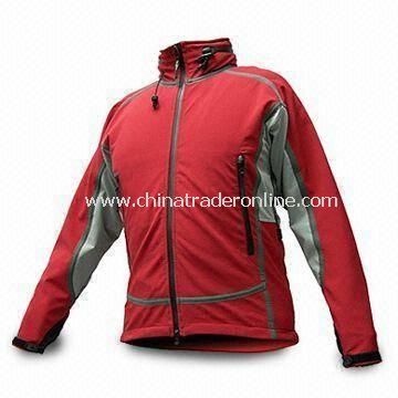 Mens Outdoor Jacket/Sportswear with Fleece-lined, Wind/Waterproof and Breathable Features