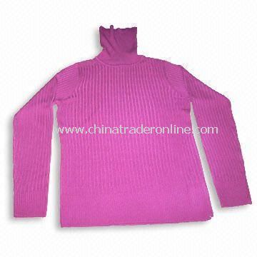 100% Soft Acrylic Womens Sweater with Good Hand Feel