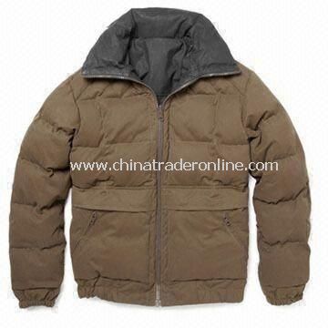 Mens Casual Jacket, Made of 100% Cotton, OEM Orders are Welcome from China