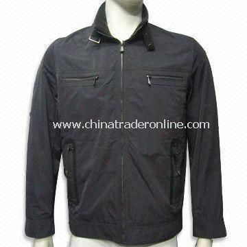 Mens Casual Jacket, Made of 100% Cotton, OEM Orders are Welcome