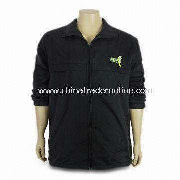 Mens Casual Long Sleeves Jacket, Made of 100% Nylon, with Reactive Dye and European Size from China